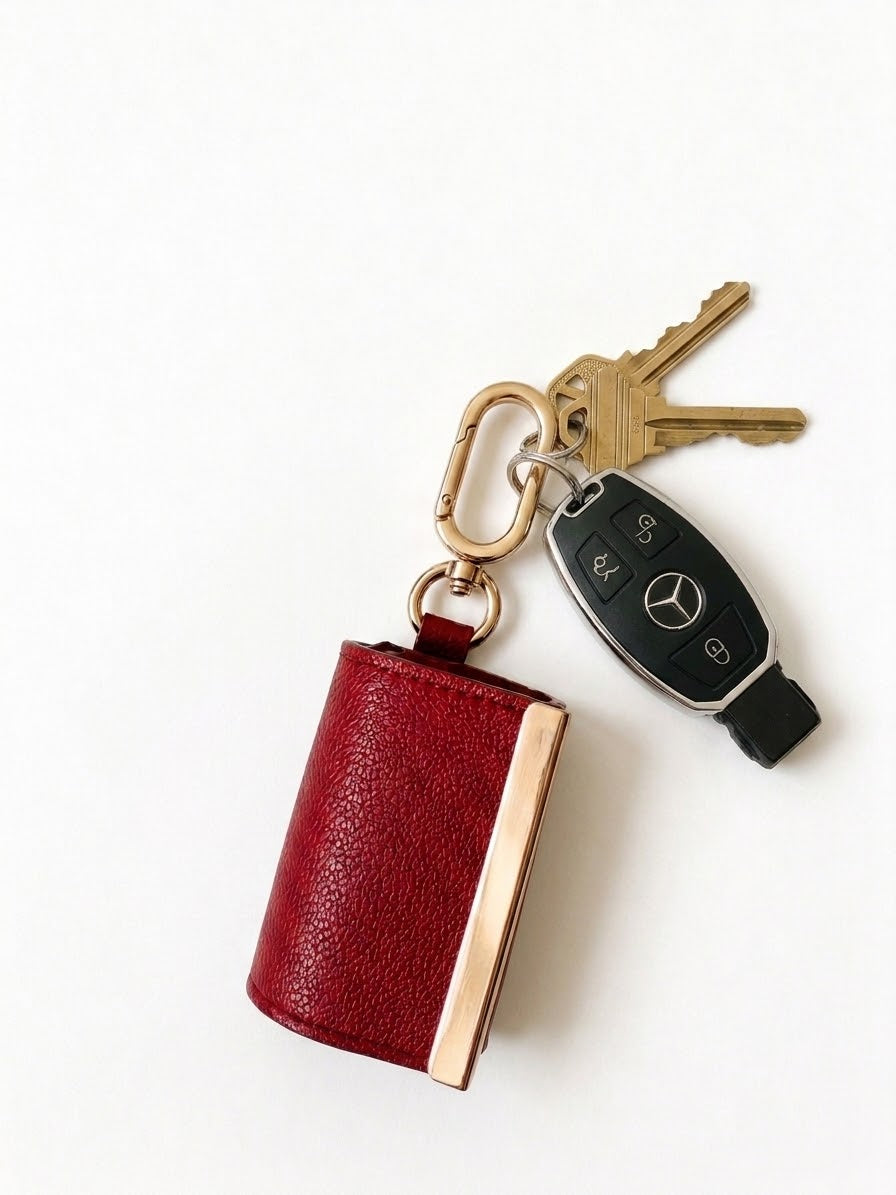 Sac porte-clés pliable rouge passion