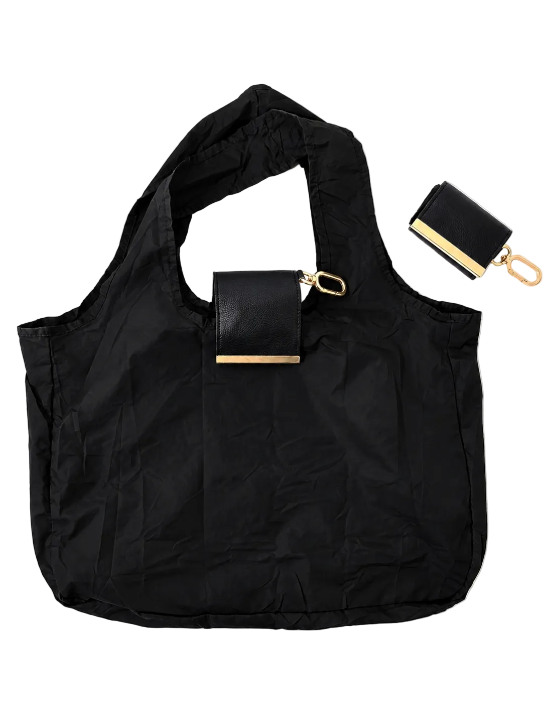 Sac porte-clés pliable noir intense