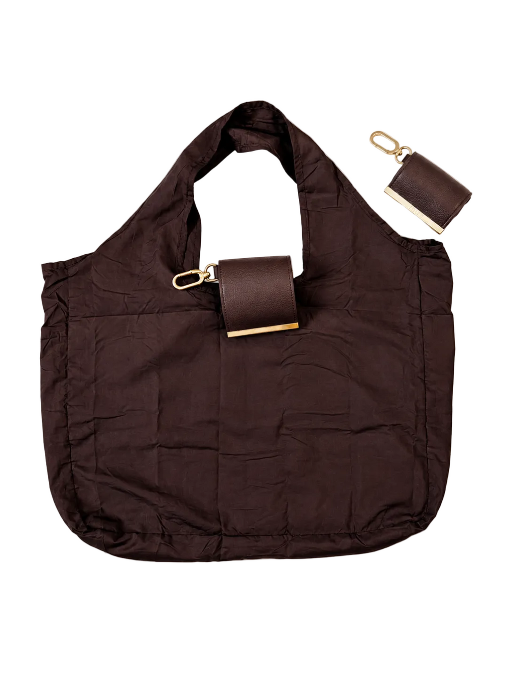 Sac porte-clés pliable moka doux