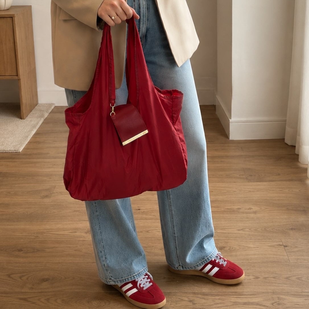 Sac porte-clés pliable rouge passion