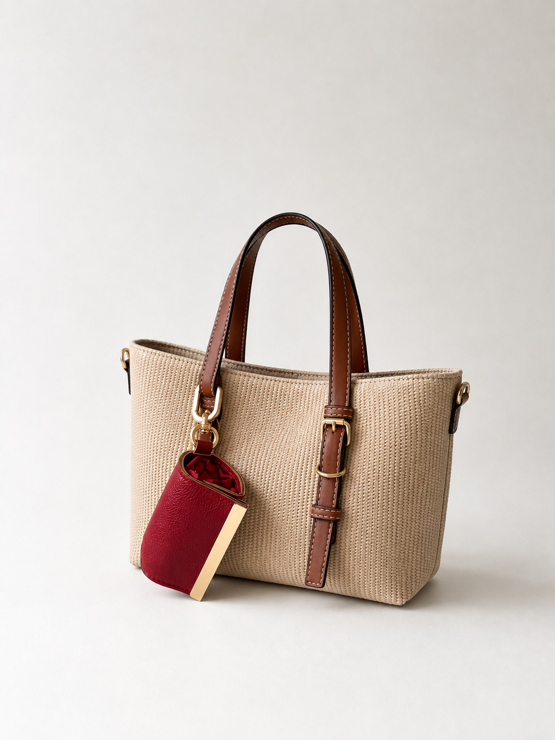 Sac porte-clés pliable rouge passion