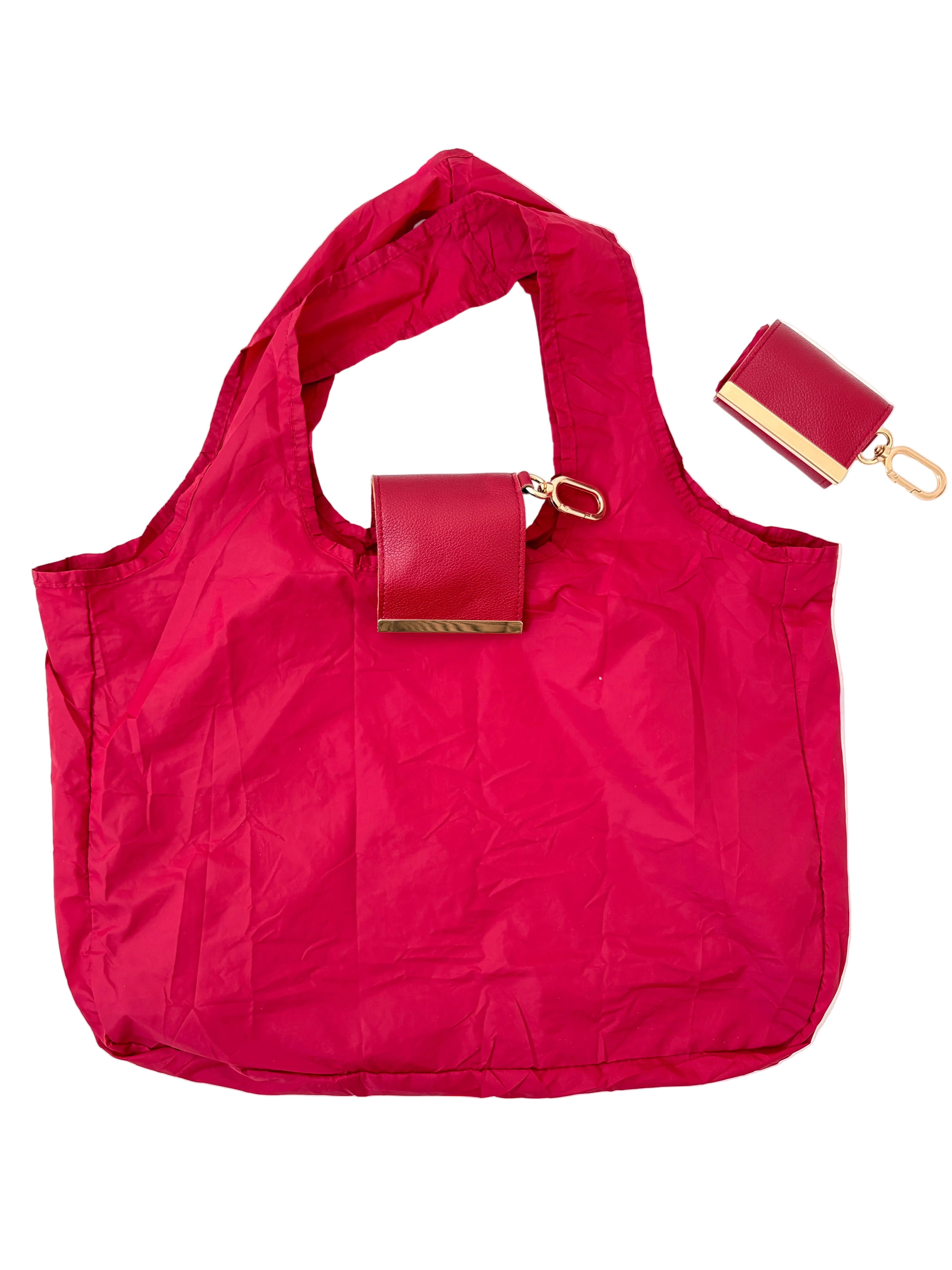 Sac porte-clés pliable rouge passion