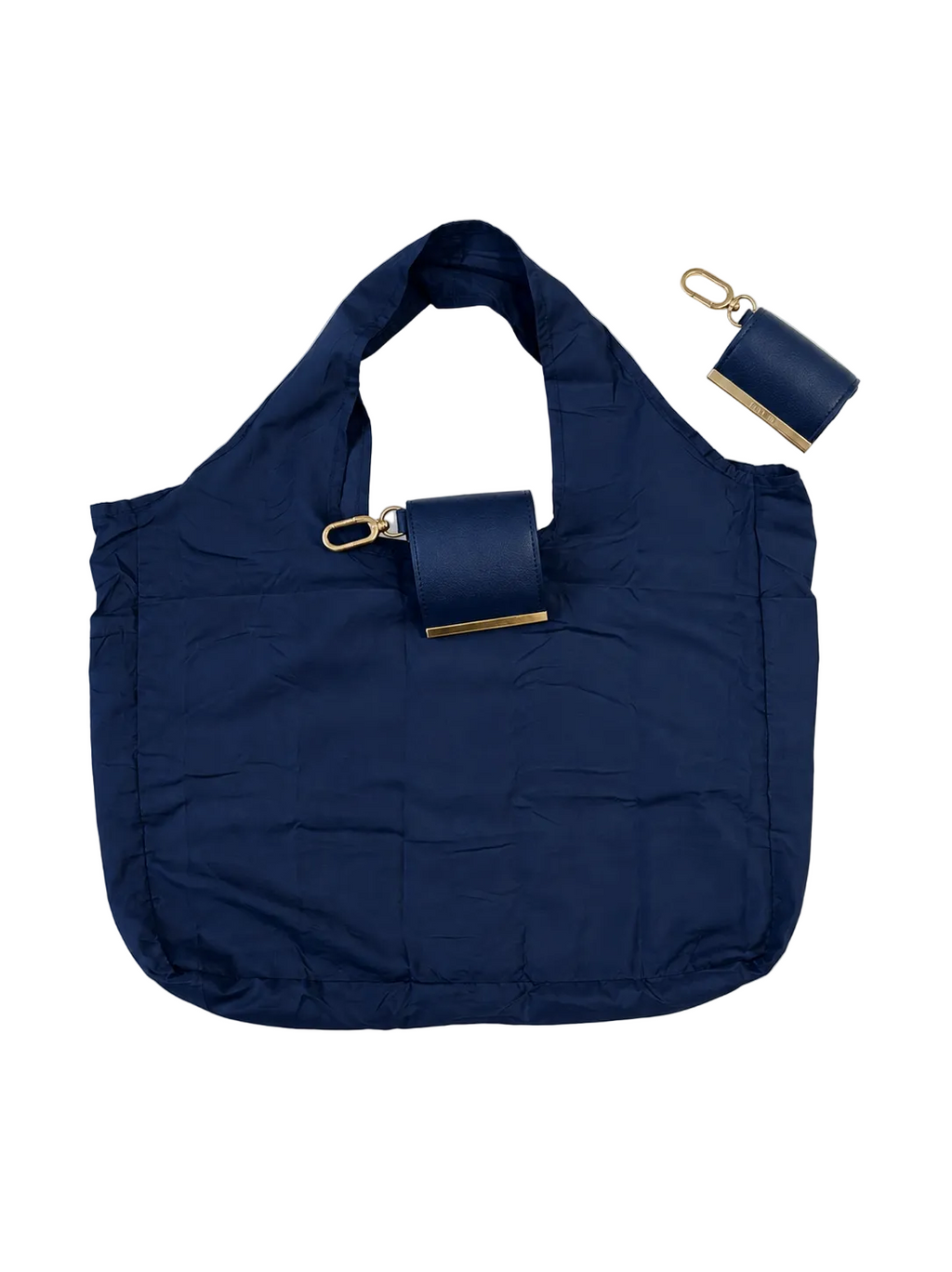 Sac porte-clés pliable bleu marine
