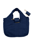 Sac porte-clés pliable bleu marine