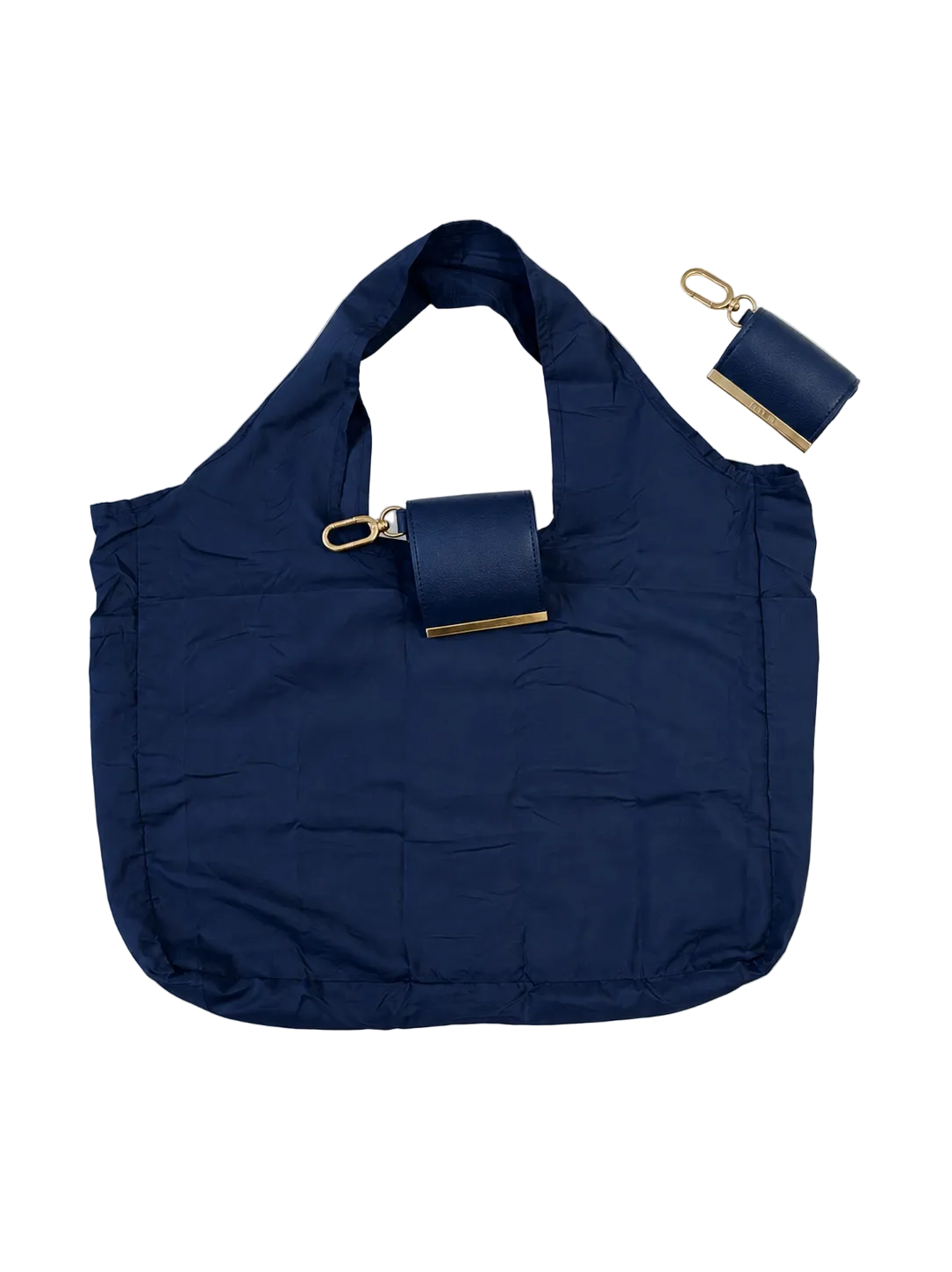 Sac porte-clés pliable bleu marine